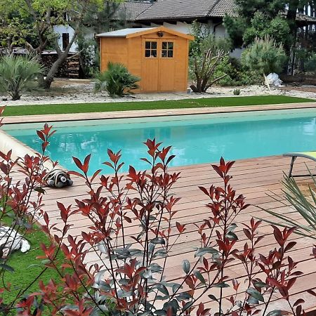 Grande Maison Landaise Avec Piscine Privee, Proche Plage, Pour 8 Personnes A Biscarrosse - Fr-1-319-398 Eksteriør billede